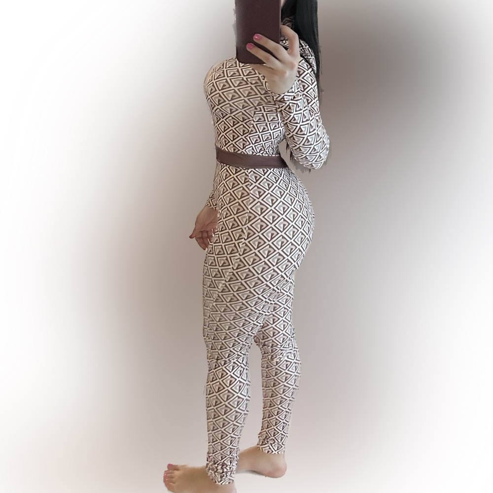 Geometric Patterned Jumpsuit
